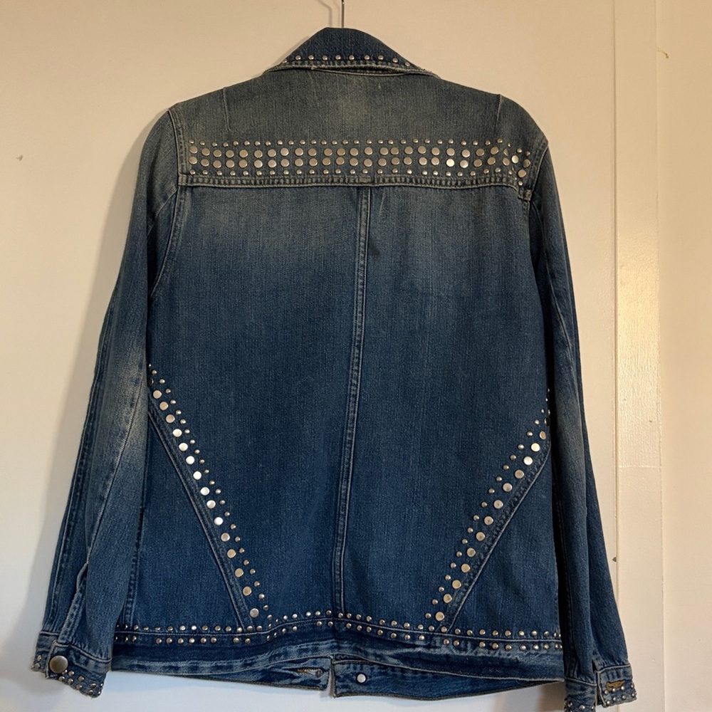 Frame Studded Denim Jacket sz M - Picture 14 of 15